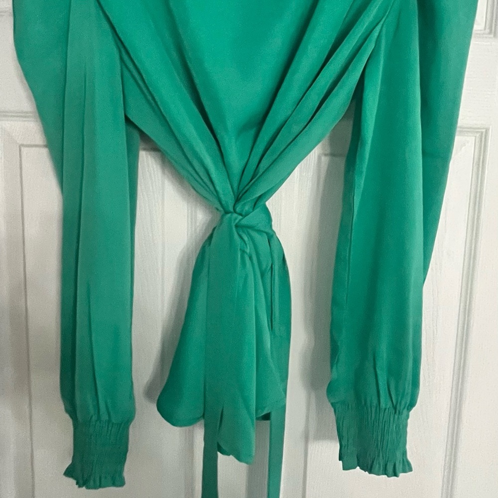 Chic Green Women's Blouse